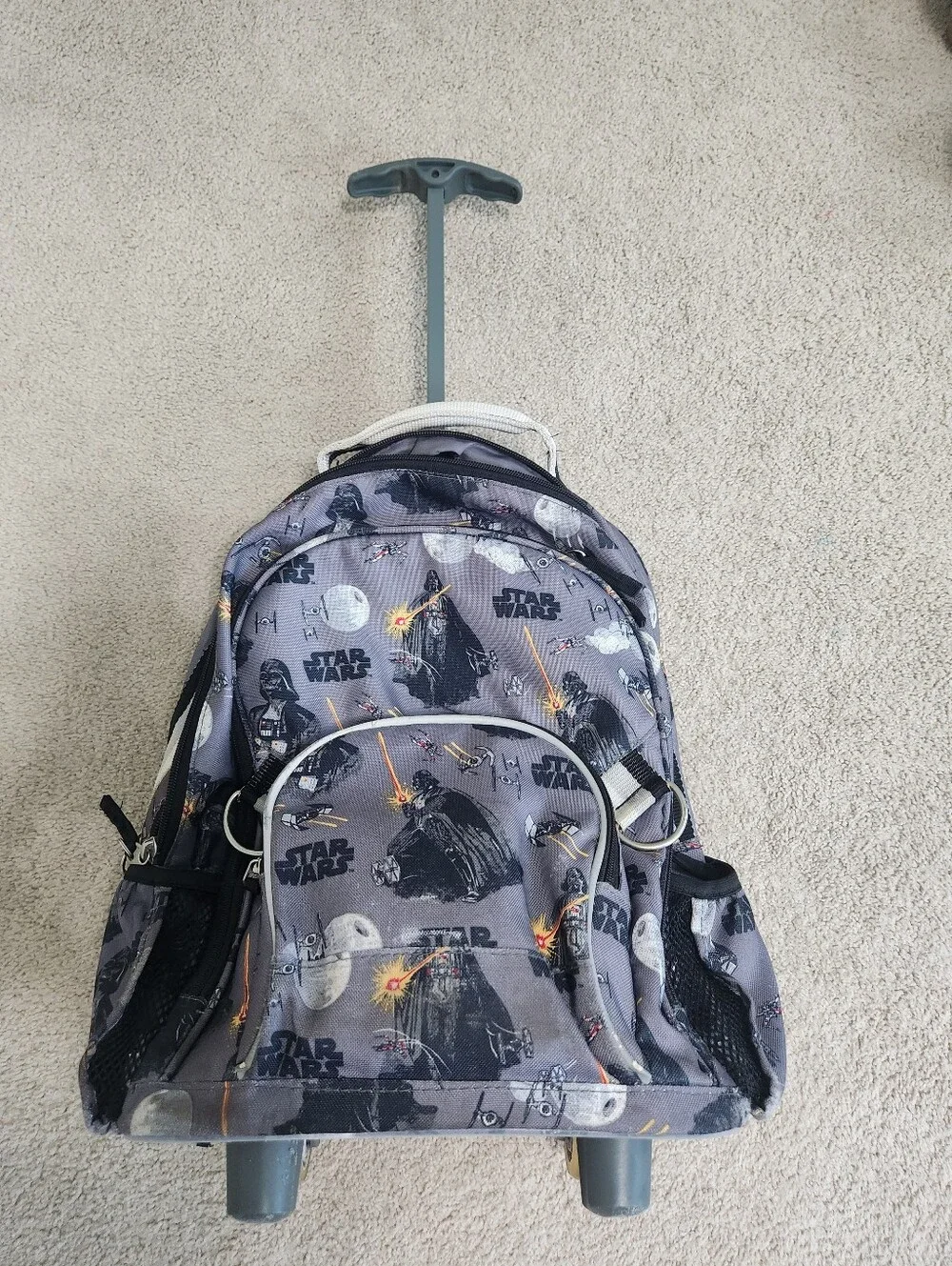 Pottery Barn Kids Star Wars Rolling Kids Backpack Suitcase